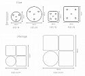 Комплект из 4-х поглащающих акустических панелей Soundbox EQ Round/Square (4 шт.)