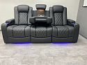 Комплект из 2-x моторизованных кресел 7Seats Diamond Console Edition Black (кожа/пвх)