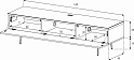 Тумба Sonorous ST 360F WHT MOL SL