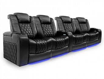 Комплект из 4-х моторизированных кресел-реклайнерв 7Seats Diamond (loveseats right/left) кожа/пвх