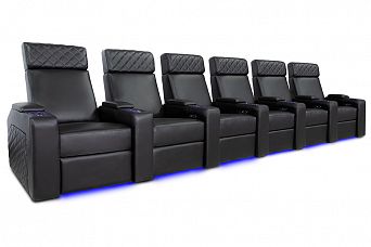 Комплект из 6-ти моторизированных кресел-реклайнеров 7Seats Forza (7 подлокотников) кожа/пвх