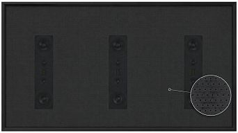 Акустически-прозрачный ALR экран на раме Global Screens UNF-100 124*221 Black Code 4K PerfoSound