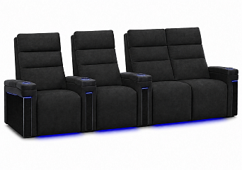 Комплект из 4-x моторизованных кресел 7Seats Lambro GT Carbon (Loveseat right) Alcantara