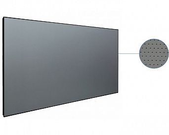 Акустически-прозрачный ALR экран на раме Global Screens UNF-160 199*354 Black Code 4K PerfoSound