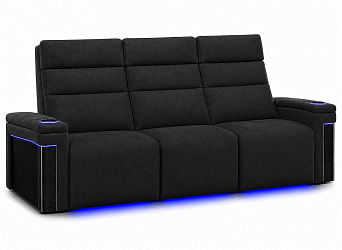 Комплект из 3-x моторизованных кресел 7Seats Lambro GT Carbon (2 подлокотника) Alcantara