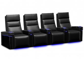 Комплект из 4-x моторизованных кресел 7Seats Lambro GT Carbon (5 подлокотников) Alcantara