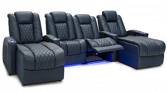 Комплект из 4-х моторизированных кресел-реклайнерв 7Seats Diamond Lounge (Lounge center) кожа/пвх