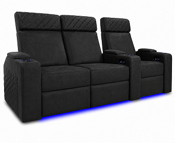 Комплект из 3-х моторизированных кресел-реклайнеров 7Seats Forza (Loveseat Left) Alcantara