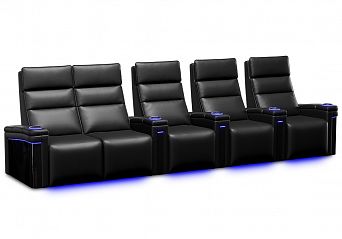 Комплект из 5-ти моторизованных кресел 7Seats Lambro GT Carbon (Loveseat left) Alcantara