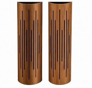 Гибридные акустические диффузоры/поглотители с LED подсветкой Soundbox ARC300 wood veneer (комплект из 2-х шт) 180.30.15
