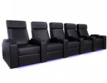 Комплект из 5-ти моторизированных кресел-реклайнеров 7Seats Forza (6 подлокотников) кожа/пвх