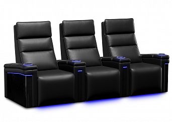 Комплект из 3-x моторизованных кресел 7Seats Lambro GT Carbon (4 подлокотника) Alcantara