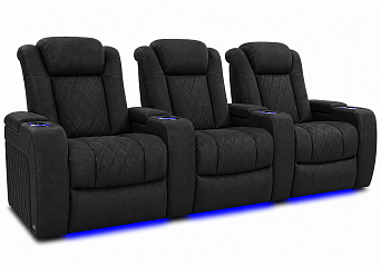 Комплект из 3-x моторизованных кресел 7Seats Diamond (4 подлокотника) Alcantara