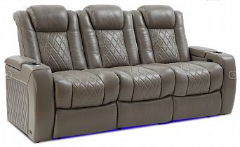 Комплект из 3-x моторизованных кресел 7Seats Diamond Light Grey (Loveseat) кожа/пвх
