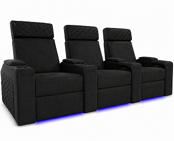 Комплект из 3-х моторизированных кресел-реклайнеров 7Seats Forza (4 подлокотника) Alcantara