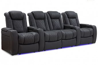 Комплект из 4-х моторизированных кресел-реклайнерв 7Seats Diamond (Loveseat center) ткань