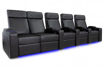 Комплект из 5-ти моторизированных кресел-реклайнеров 7Seats Forza (Loveseat Left) кожа/пвх