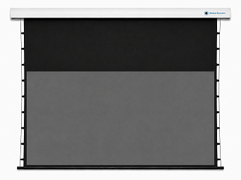 Моторизованный ALR экран с системой натяжения Global Screens Intelligent HomeScreen EWC2-80 100*177 Black Code 4K