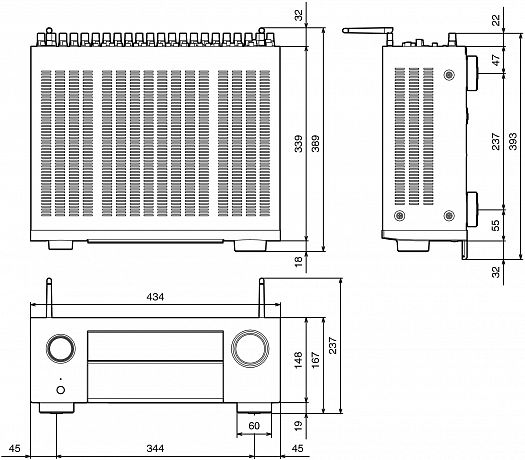 AV-ресивер Denon AVC-X6800H 7.4.4 silver