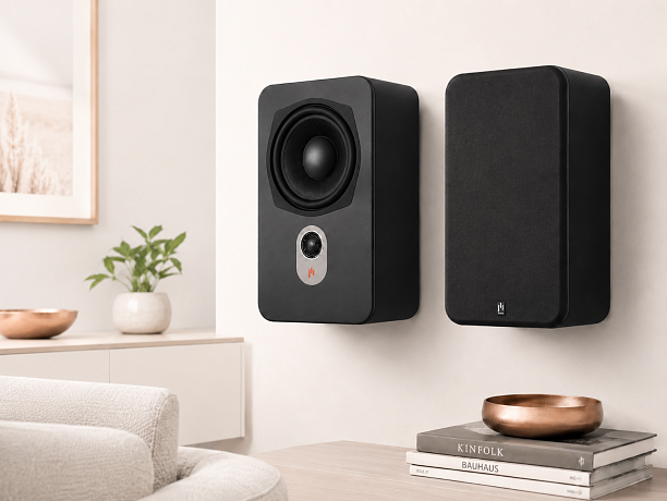 Настенная акустика Aperion Audio Novus Slim N6SR Satellite Stealth Black (пара)