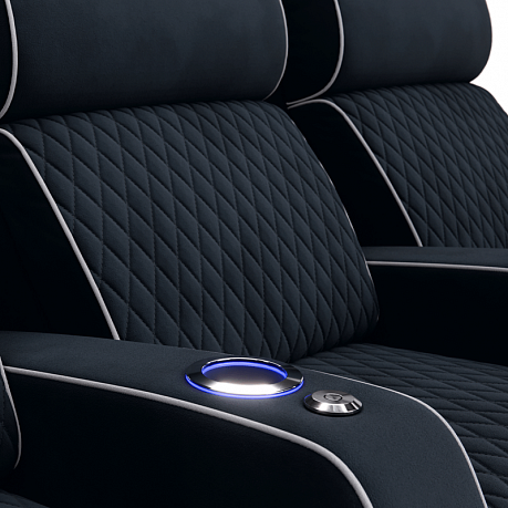 Комплект из 3-x моторизованных кресел 7Seats Bordo (4 подлокотника) ткань