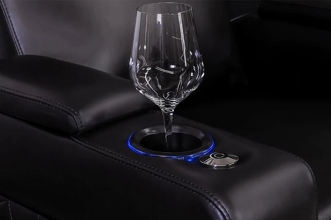 Комплект из 3-х моторизированных кресел-реклайнеров 7Seats Forza (Loveseat Left) Alcantara