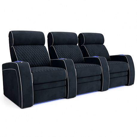 Комплект из 3-x моторизованных кресел 7Seats Bordo (4 подлокотника) ткань