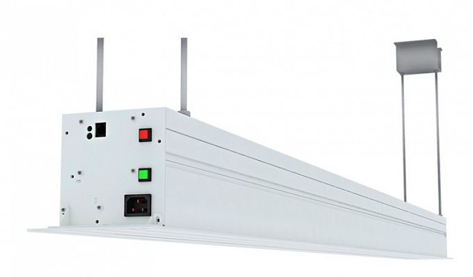 ALR экран встраиваемый в потолок с системой натяжения Global Screens Intelligent HomeScreen ICL1-100 125*221 Black Code 4K