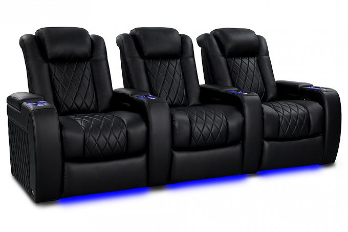 Комплект из 3-x моторизованных кресел 7Seats Diamond (4 подлокотника) кожа/пвх