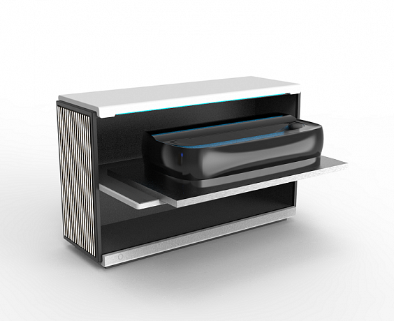 Моторизованная консоль для ультракороткофокусных лазерных проекторов Intelligent Slim Vertical LED Console white