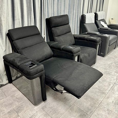 Комплект из 2-x моторизованных кресел 7Seats Lambro GT Carbon (3 подлокотника) Alcantara