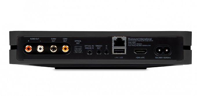 Сетевой мультирумный аудио плеер Bluesound NODE N130 black
