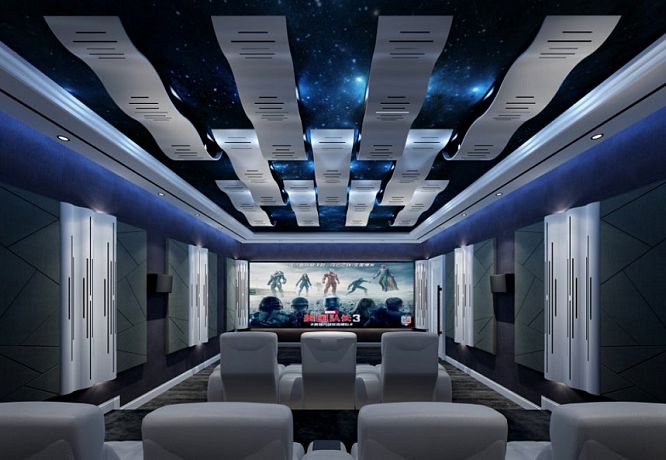 Гибридные акустические диффузоры/поглотители с LED подсветкой Soundbox PEAK (комплект из 2-х штук) 200.80.20