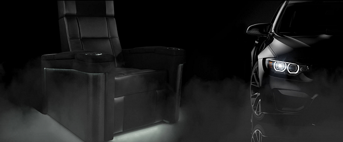 Моторизованное кинотеатральное кресло 7Seats Modena Carbon Edition
