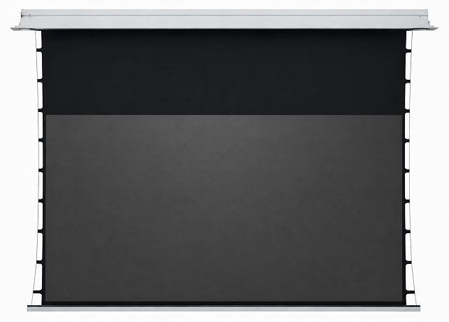 Экран встраиваемый в потолок с системой натяжения Global Screens Intelligent HomeScreen ICL1-100 125*221 Black Code UST 0.5