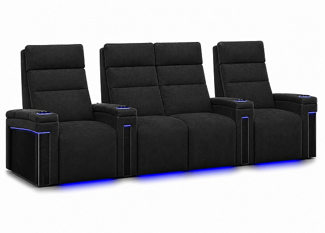 Комплект из 4-x моторизованных кресел 7Seats Lambro GT Carbon (Loveseat center) Alcantara