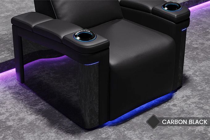 Комплект из 2-x моторизованных кресел 7Seats Lambro GT Carbon (Loveseat) Alcantara