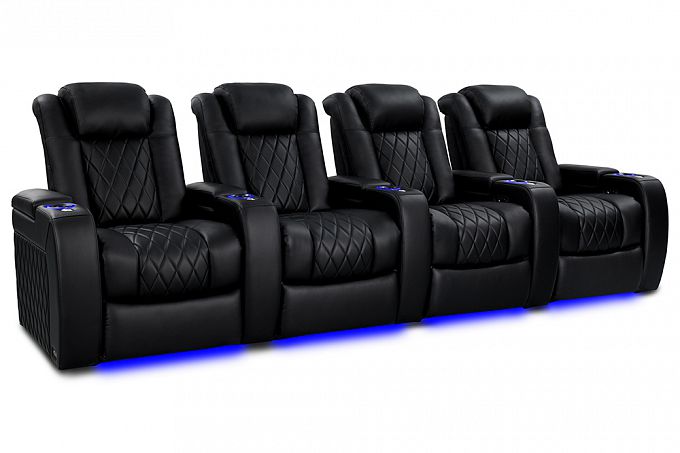 Комплект из 4-х моторизированных кресел-реклайнерв 7Seats Diamond (5 подлокотников) кожа/пвх