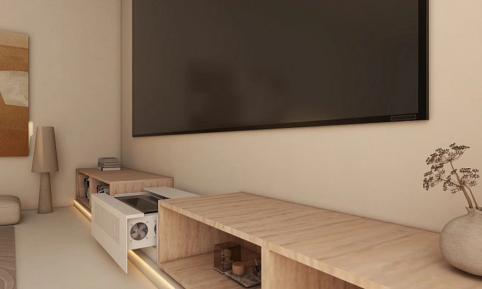 Моторизованная консоль для ультракороткофокусных лазерных проекторов Intelligent DIY Console white