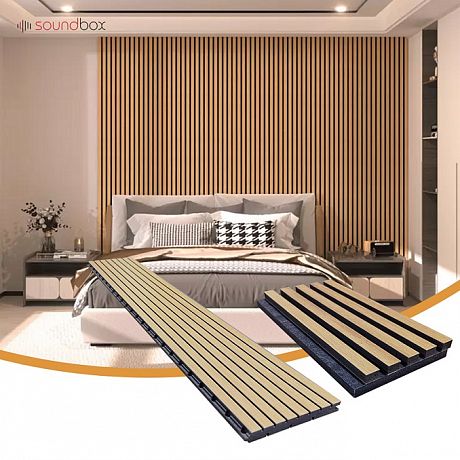 Реечная акустическая панель Soundbox PET Slat Panel (1 кв.м)