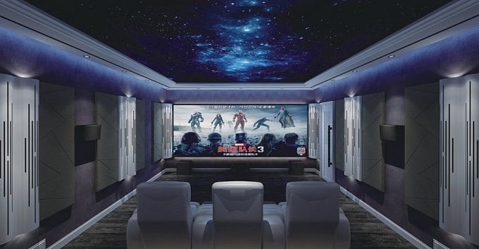 Гибридные акустические диффузоры/поглотители с LED подсветкой Soundbox WAVE600 (комплект из 4-х штук)