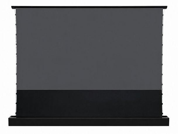 Моторизованный напольный ALR экран Global Screen OFM-100 124*221 Black Code 4K