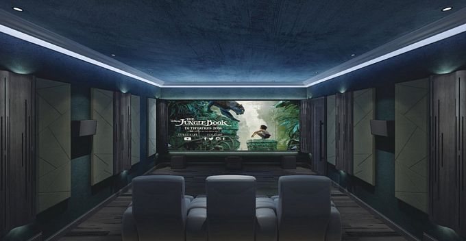 Гибридные акустические диффузоры/поглотители с LED подсветкой Soundbox WAVE600 (комплект из 4-х штук)