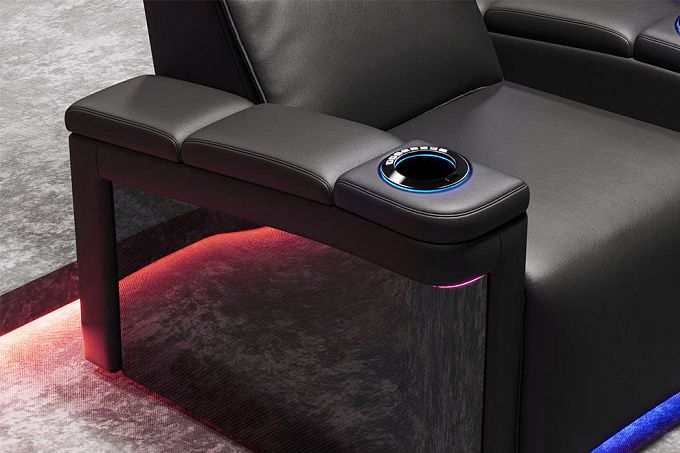 Комплект из 4-x моторизованных кресел 7Seats Lambro GT Carbon (Loveseat center) Alcantara