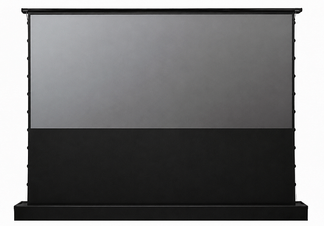 Моторизованный напольный ALR экран Global Screen OFM-135 168*299 Grey Code UST 1.5 Perfo