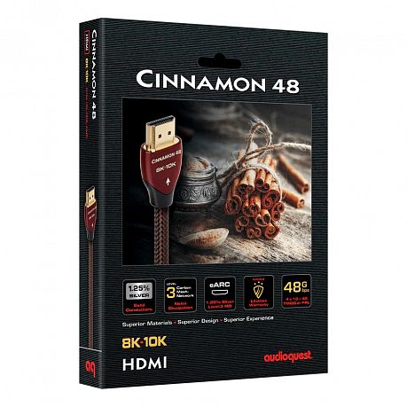 HDMI-HDMI  кабель AudioQuest HDMI Cinnamon Braid 48G 1.5м
