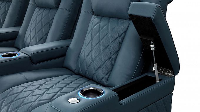 Комплект из 3-x моторизованных кресел 7Seats Diamond (Loveseat Right) 100% кожа