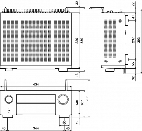 AV ресивер Denon AVC-X4800H 7.4.2 silver
