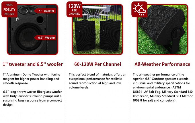 Всепогодная акустика Aperion Audio Clearus C6OD Outdoor/Indoor (пара)