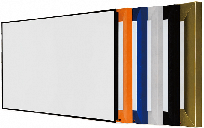 Натяжной экран на раме Global Screens HomeCinema F100-307 383*680 White Matt